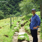 David on the hike through the Valley de Cocora, near Salento