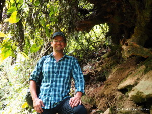David on the hike through the Valley de Cocora, near Salento