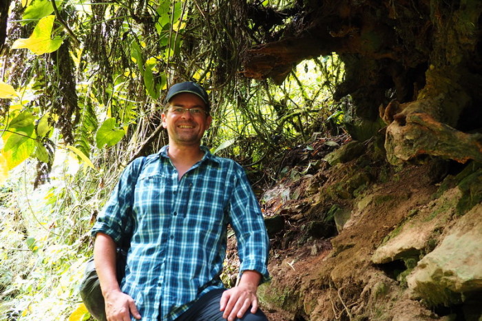 Colombia - David on the hike through the Valley de Cocora, near Salento