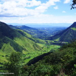 Stunning views on the descent into the Valley de Cocora, near Salento