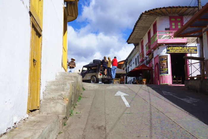 Colombia - Jeeps transport hikers between Salento and Valley de Cocora