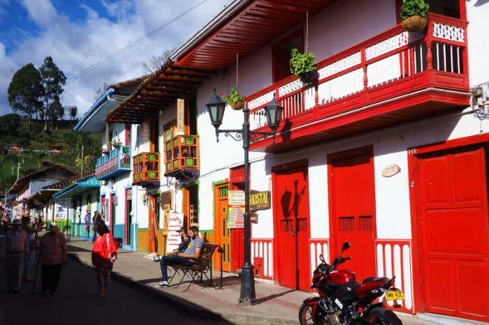 Colombia - Colourful buildings in Salento 
