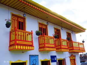 Colourful buildings in Salento