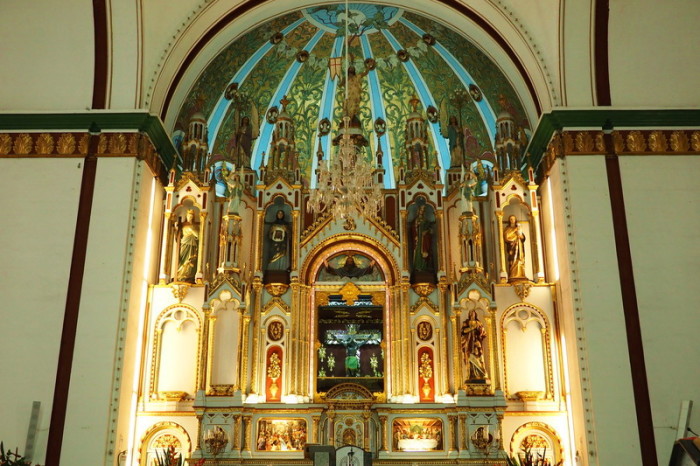 Colombia - Inside the Señor de los Milagros Basilica, Buga