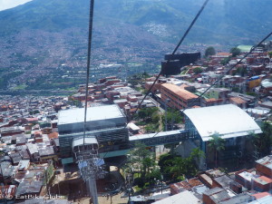 Views of Medellin from the cable car, Medellin