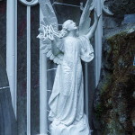 Statue outside of the Las Lajas Sanctuary