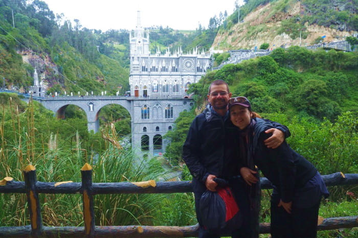 Colombia - The Las Lajas Sanctuary, a basilica church built within the canyon of the Guáitara River