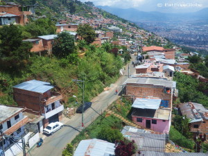 Views of Medellin from the cable car, Medellin