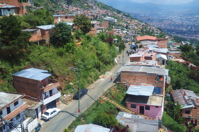 Colombia - Views of Medellin from the cable car, Medellin