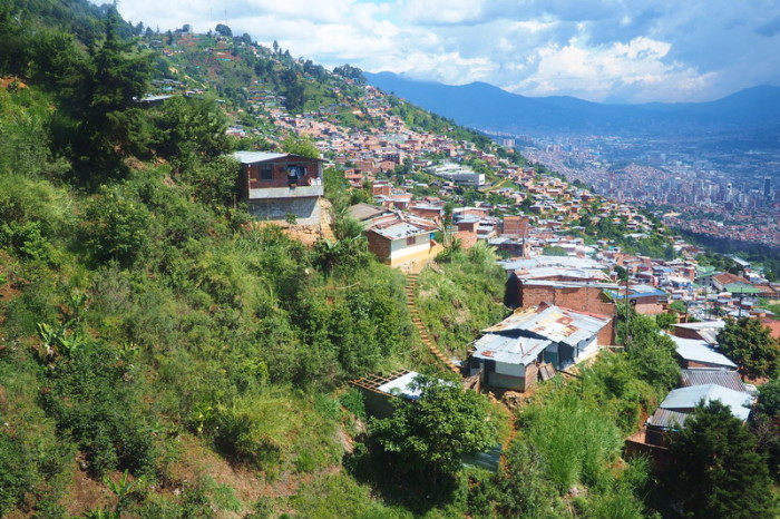 Colombia - Views of Medellin from the cable car, Medellin