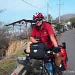 Taking a break from all the hills! On our way to El Tunco, El Salvador