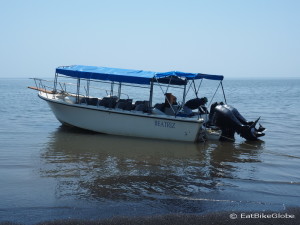 Our boat from La Union, El Salvador to Potosi, Nicaragua