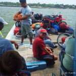 Catching a local boat to Ometepe Island, Nicaragua