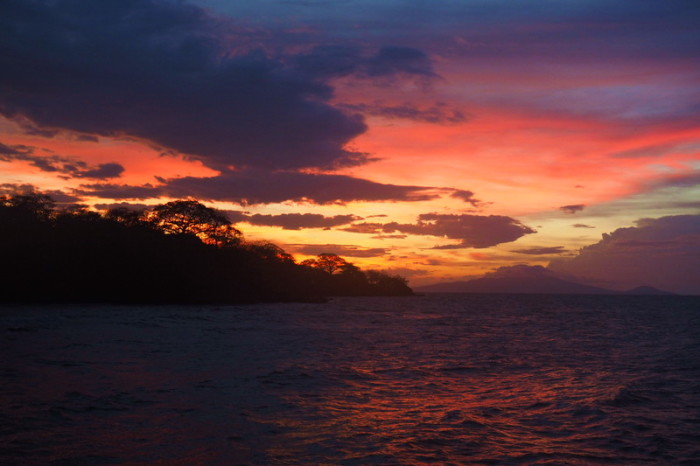 Nicaragua - Sunset at the Altagracia Port, Ometepe Island, Nicaragua 