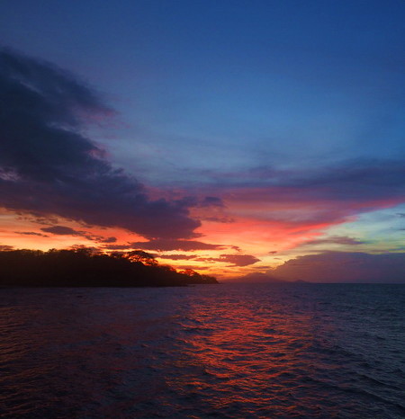 Nicaragua - Sunset at the Altagracia Port, Ometepe Island, Nicaragua 