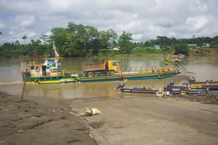 Amazon - Amazon ferry transporting a truck