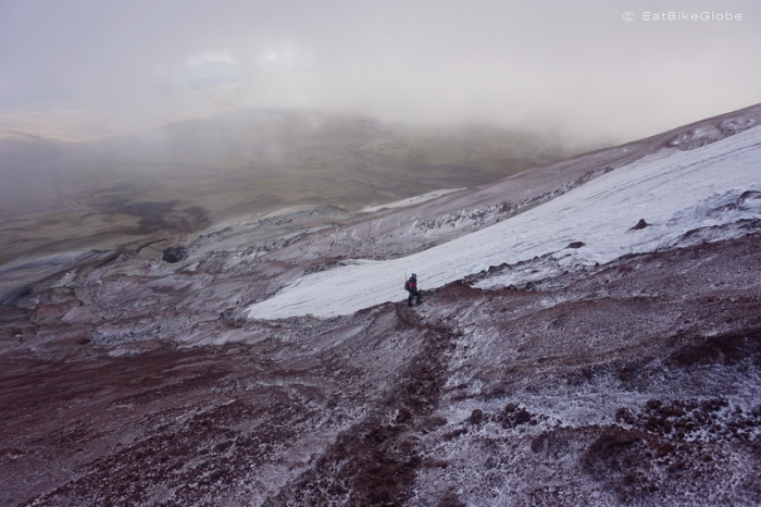 Ecuador - Views on the ascent to the summit of Cotopaxi