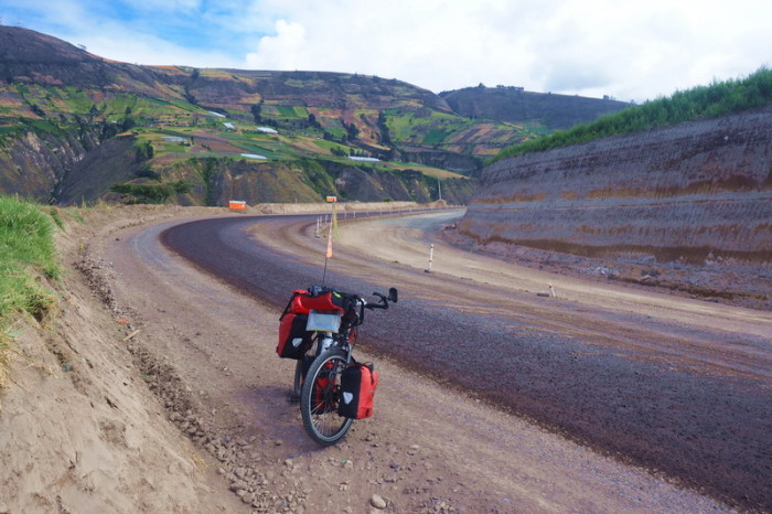 Ecuador - There was a lot of construction on our way to Ibarra!