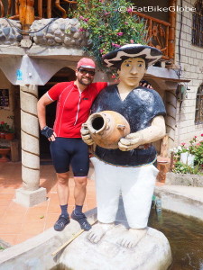 David making friends with the locals!