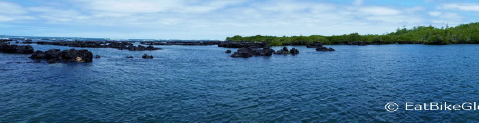 Galapagos  - Our location for snorkeling at the Lava Tunnels, Isabela Island