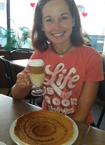 Peru - Yeah - a decent coffee and pancakes in Huancayo!