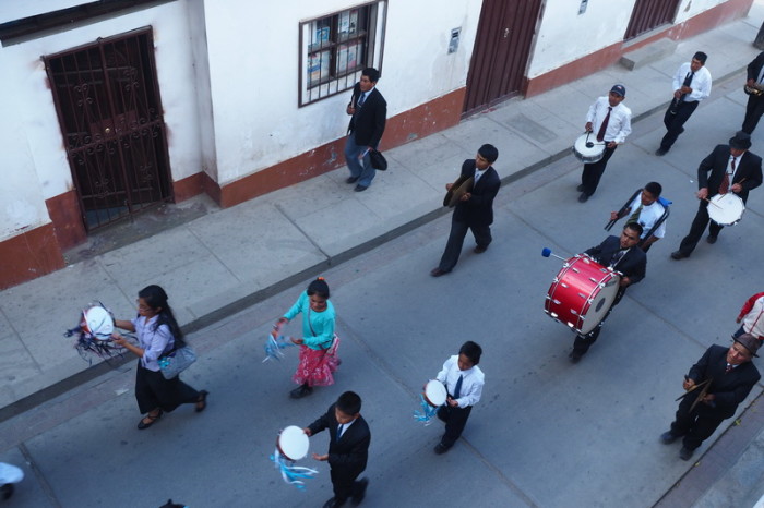 Peru - Religious procession in Caraz