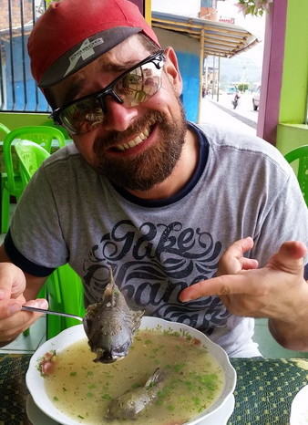 Peru - Lunch in Pedro Ruiz ... Catfish Soup!