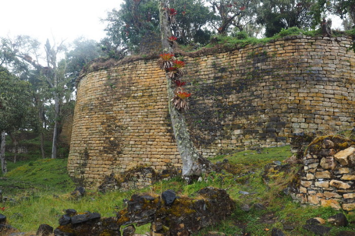 Peru - Remains of ancient buildings in Kuelap