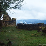 Remains of ancient buildings in Kuelap