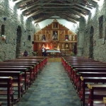 The beautiful stone church in Leymebamba