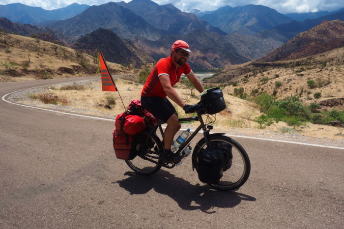 Peru - David on the climb to Celedin