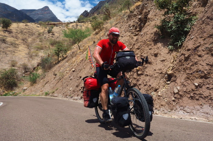 Peru - David on the climb to Celedin
