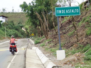 Apparently the end of the paved section near San Ignacio ... but it wasn't!