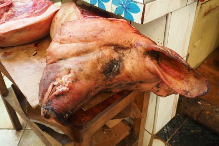 Peru - Pig head, Huancayo Market