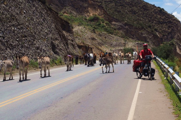 Peru - Traffic jam on the way to Izcuchaca