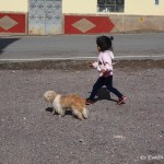 The cute little girl who followed us around calling "Gringos" in La Esmeralda