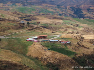 View of an Andean Village on the way to Angasmarca