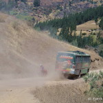 The dirt road from Angasmarca up to Mollepata was super tough and dusty