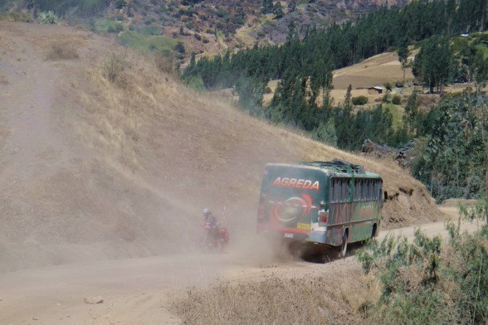 Peru  - The dirt road from Angasmarca up to Mollepata was super tough and dusty 