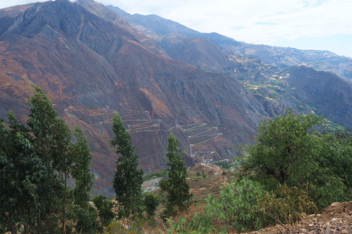 Peru  - On the descent from Mollepata, we had some stunning views of the road to Pallasca - it is paved these days