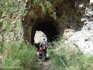 There were a couple of tunnels along the dirt road beside the River Tablachaca