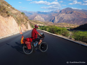 On the descent into Agua Calientes we were spoiled with a brand new road!