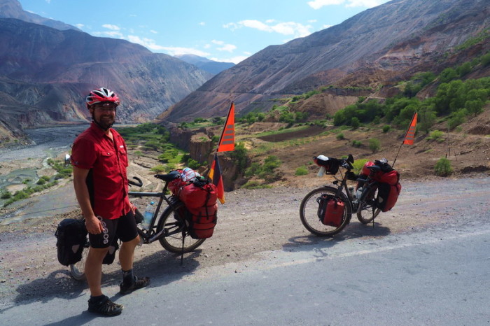 Peru  - When the road from Pallasca met our river track, we cycled onto bitumen. Although, we had enjoyed the dirt, we were happy for a break!