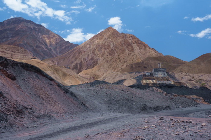 Peru  - We cycled past a mine on our way to Estacion Chuquicara