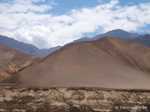 Huge sand dunes on the way to Estacion Chuquicara