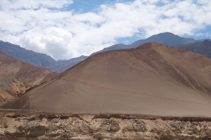 Peru  - Huge sand dunes on the way to Estacion Chuquicara