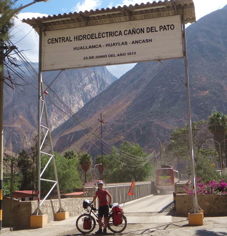 Peru - At the start of the Canon del Pato at Huallanca