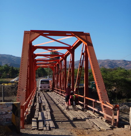 Peru  - Morning bridge crossing in Agua Calientes