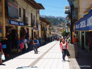 The pedestrian zone in Cajabamba - no cars allowed!