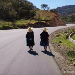 Two Andean ladies seen on the road out of Cajabamba